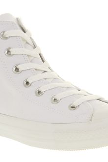 Converse All Star Hi Whitemono Canvas Exclusive - Lyst