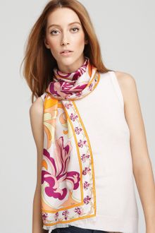 Emilio Pucci Tropicana Oblong Silk Twill Scarf - Lyst
