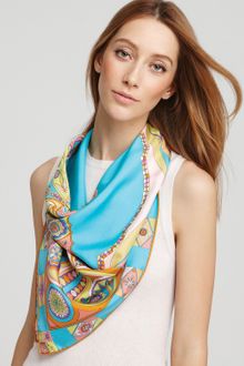 Emilio Pucci Farfalla Large Silk Twill Scarf - Lyst