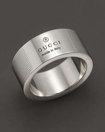  Sterling Silver Trademark Stripes Ring 