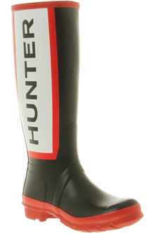Hunter Original Welly Womens Big Brand Black - Lyst