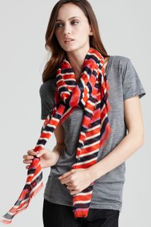Marc By Marc Jacobs Jacobson Stripe Woven Scarf - Lyst