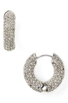 Michael Kors Michael Pavé Huggie Hoop Earrings - Lyst
