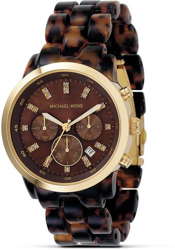 Michael Kors Michael Tortoise Chronograph Bracelet Watch 40 Mm - Lyst
