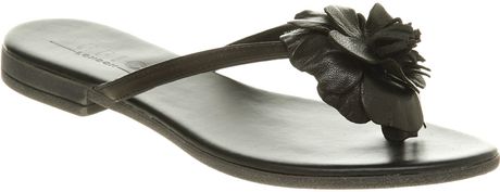 Office Saffron Sandal Black Leather in Brown (saffron) - Lyst