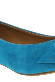 Office Marvel Bow Turq Suede - Lyst