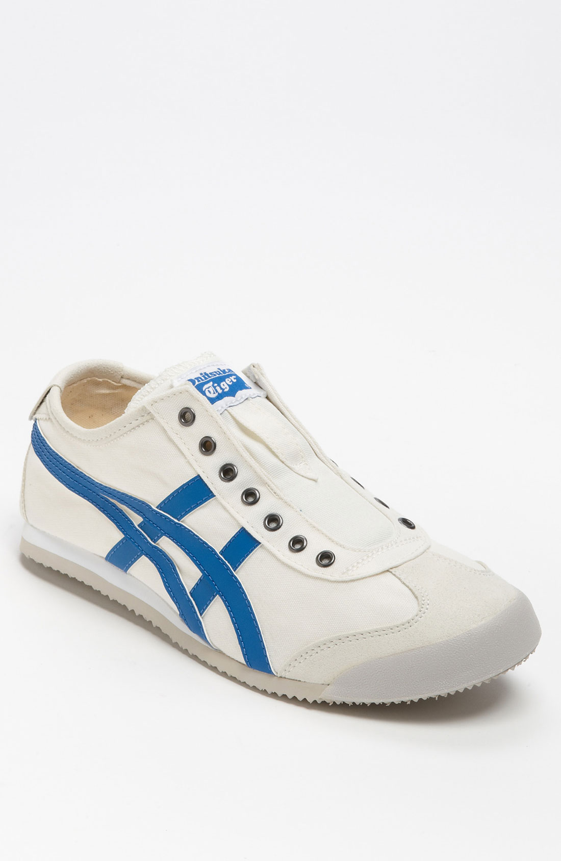 onitsuka tiger mexico 66 slipon in blue for white blue lyst onitsuka tiger mexico 66 slipon in blue for white blue lyst