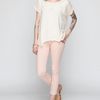 Rag & Bone Blush Zipper Capri in Pink (blush) - Lyst