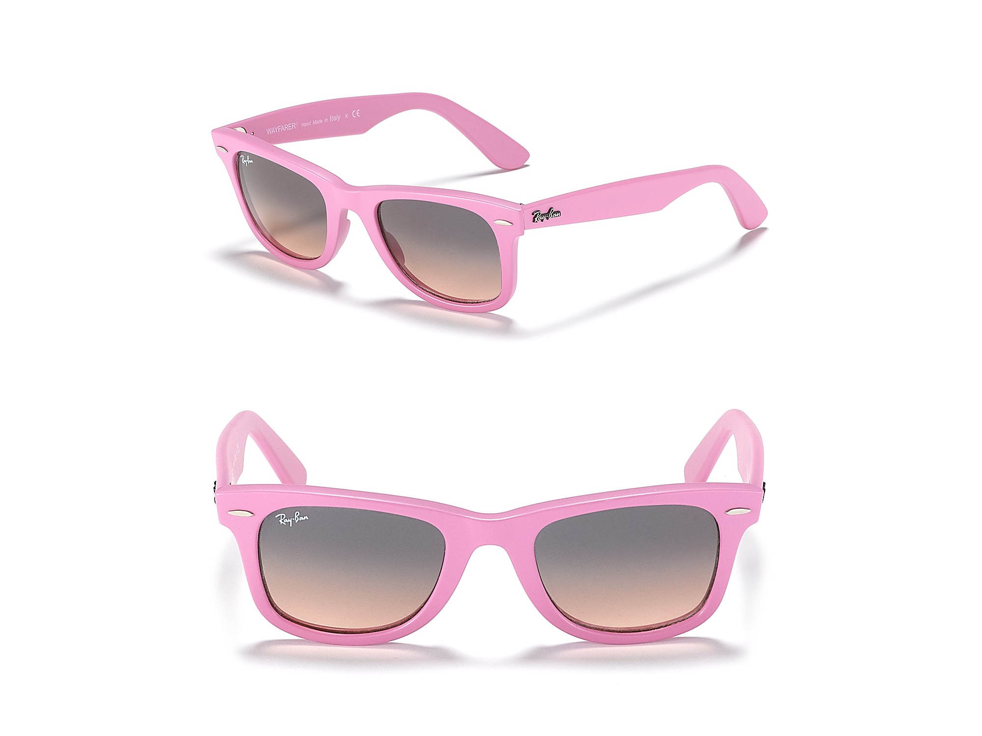 Ray Ban Classic Wayfarer Sunglasses In Pink Lyst 