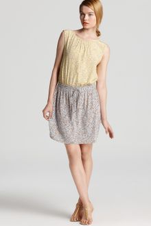 Tibi Dress Printed Color Block Sleeveless - Lyst