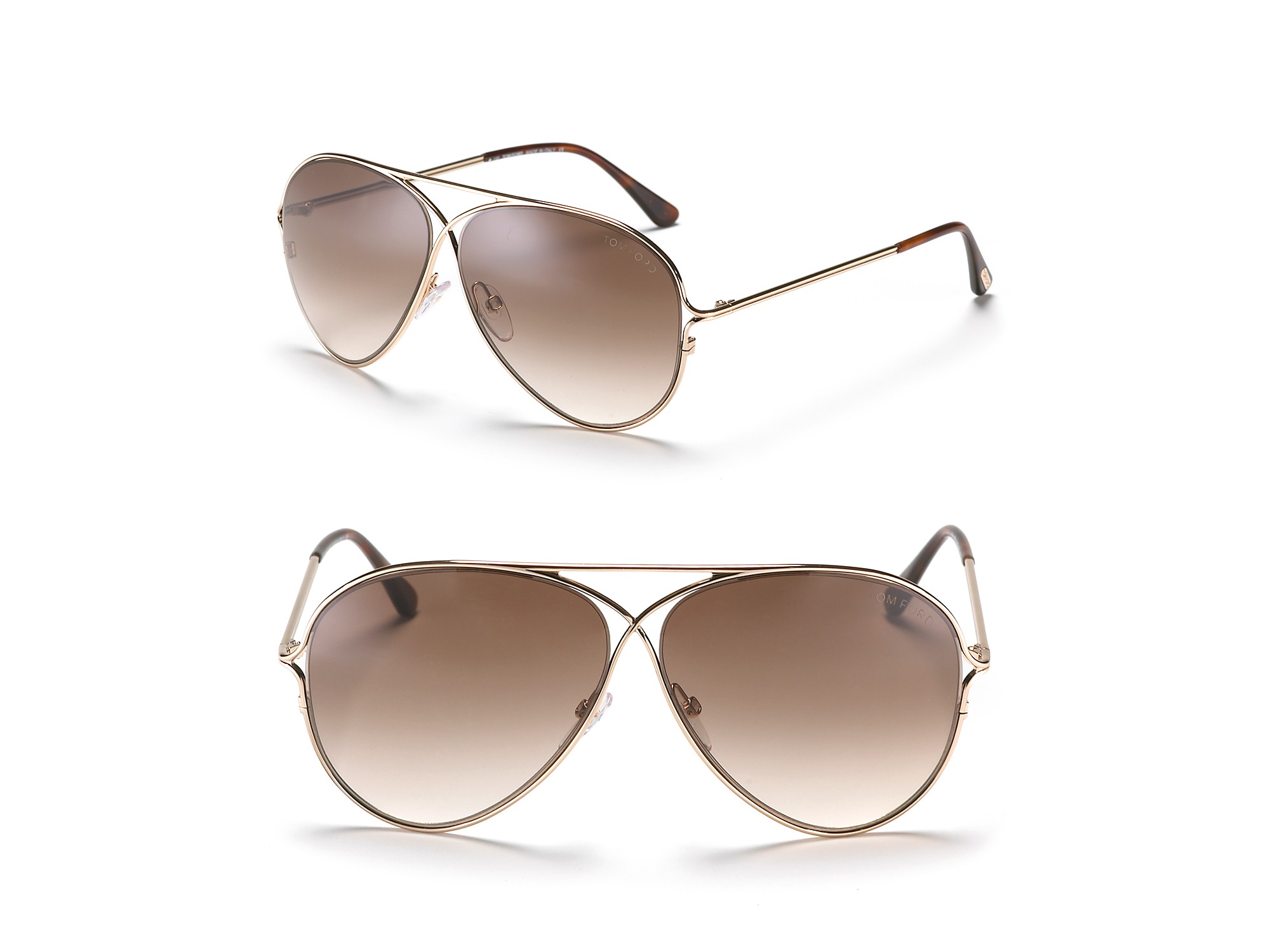 tom ford metal criss cross aviators