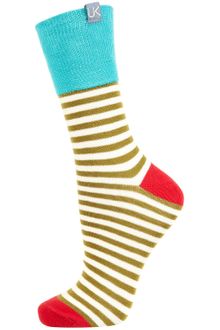 Topshop Urban Knit Stripe Ankle Socks - Lyst