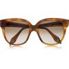 Victoria Beckham Audrey Squareframe Acetate Sunglasses in Brown (honey) - Lyst