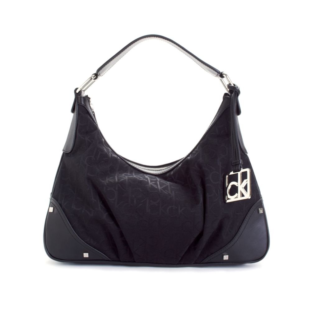 calvin klein hudson monogram hobo bag