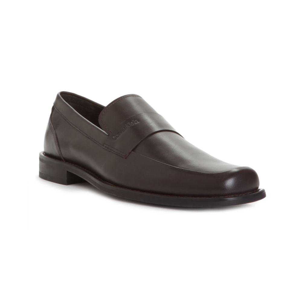 Calvin Klein Hervey Slip On Loafers in Brown for Men (dark brown) Lyst
