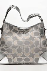 Coach Peyton Signature Sateen Shoulder Bag
