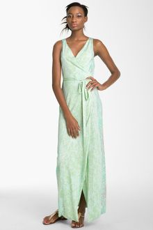 Diane Von Furstenberg Yazhi Silk Wrap Gown - Lyst