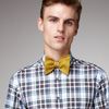 Lanvin Textured Bow Tie in Yellow for Men (mustard) - Lyst