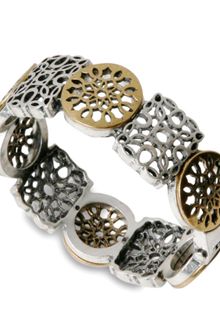 Lucky Brand Two Tone Openwork Hinge Bracelet - Lyst