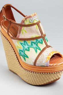 Missoni Wedges Peep Toe Platform - Lyst