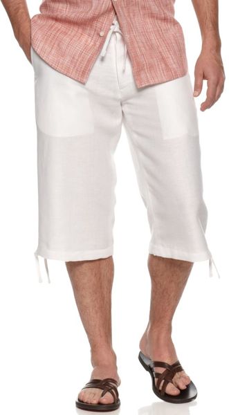 perry ellis linen shorts
