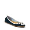 Sperry Top-sider Flats Lakeside Driver Ballet in Green (kelly green white canvas) - Lyst