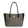 Tommy Hilfiger Signature Jacquard Logo Tote in Black (black/cream) - Lyst