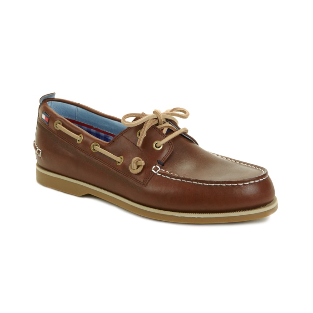 Tommy Hilfiger Ally Boat Shoe in Brown for Men (dark brown