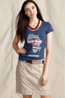 Tommy Hilfiger Short Sleeve Vneck Graphic Tee - Lyst