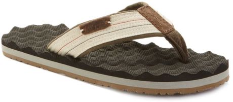 Tommy Hilfiger John Thong Sandals in Brown for Men (pristine/dusky green/brown) - Lyst