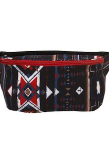 Topman Black Patterned Bum Bag - Lyst