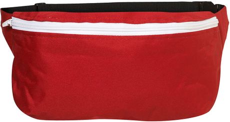 Topman Red and White Bum Bag in Red for Men - Lyst