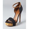 Tory Burch Sandals Amina in Blue (tory navy royal tan) - Lyst