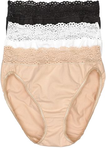 Wacoal Cotton Suede Highcut Briefs - Lyst