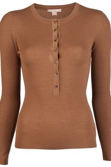 Michael Kors Long Sleeve Henley - Lyst