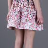 Red Valentino Floral Skirt in Black (floral) - Lyst