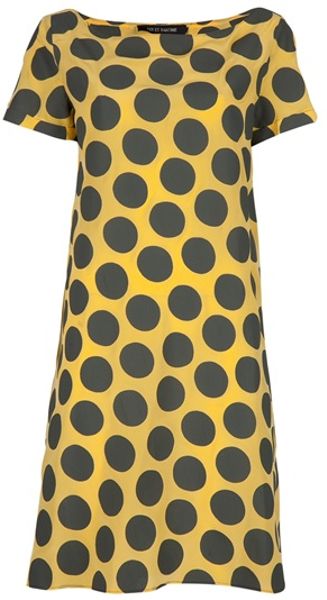 Ter Et Bantine Polka Dot Dress in Yellow - Lyst
