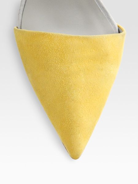 alexander wang heels yellow