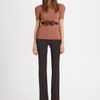 Burberry Prorsum Bootcut Pants in Brown (pink) - Lyst
