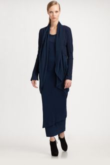 Donna Karan New York Overlay Drape Jacket - Lyst