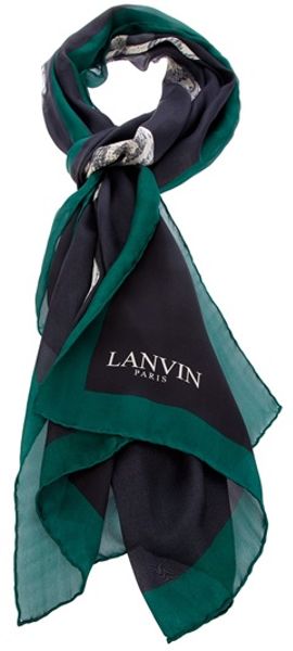 Lanvin Snake Scarf in Green (snake) - Lyst