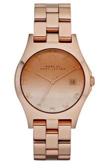 Marc By Marc Jacobs Henry Rose Gold Ion Plated Stainless Steel Bracelet 37mm - Lyst