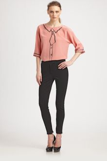 Moschino Cheap & Chic Silk Trompe Loeil Blouse - Lyst