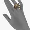 Oscar De La Renta Stone Embellished Ring in Gold (bronze) - Lyst