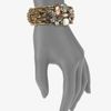 Oscar De La Renta Stone Swarovski Crystal Embellished Cuff Bracelet in Gold (bronze) - Lyst