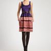 Oscar De La Renta Printed Dress in Purple (multi) - Lyst