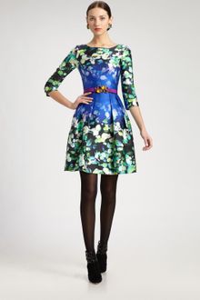 Oscar de la Renta Printed Dress - Lyst