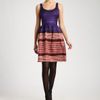Oscar De La Renta Printed Dress in Purple (multi) - Lyst
