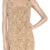Rachel Gilbert Scala Beaded Silk Mini Dress in Pink (nude) - Lyst