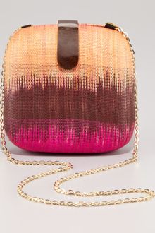 Rebecca Minkoff Straw Shellclasp Minaudiere - Lyst